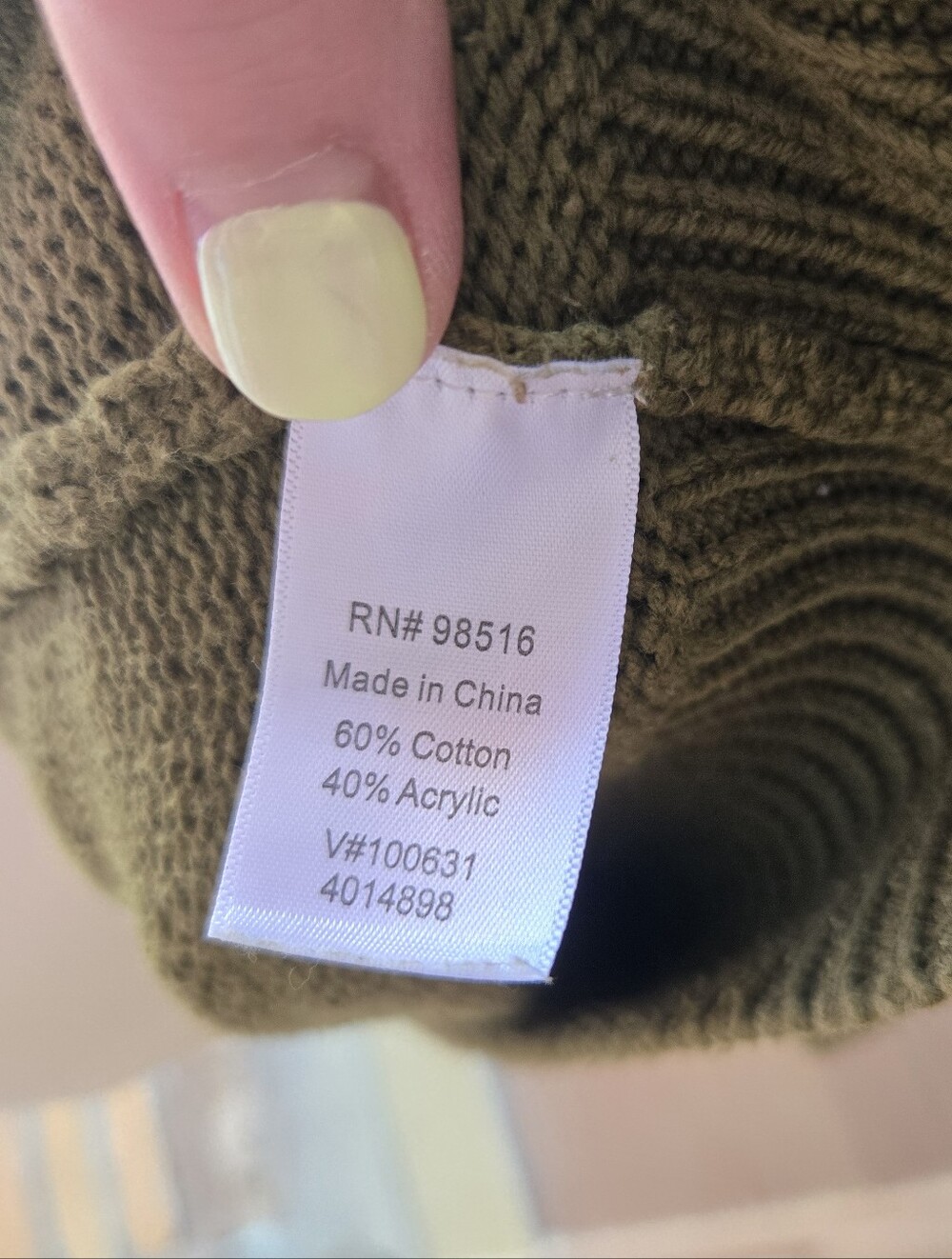 Coldwater Creek Olive Green Knit Sweater Women’s Large - Picture 6 of 16